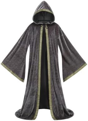 Amazon.com: MZERSE Unisex Hooded Cloak Compatible with Yellow